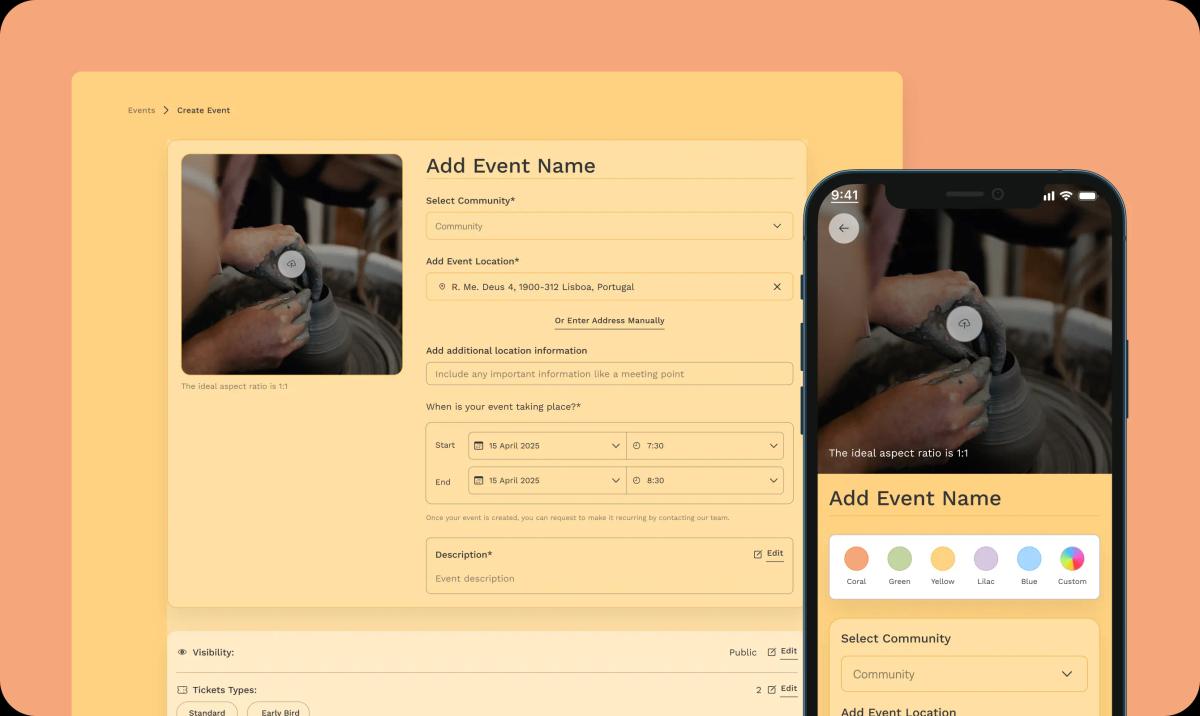 Start Creating Events