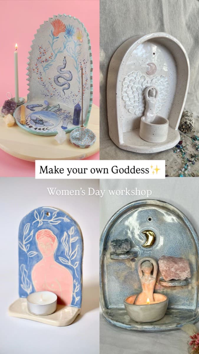 Make your own Goddess - Women’s Day ceramic workshop