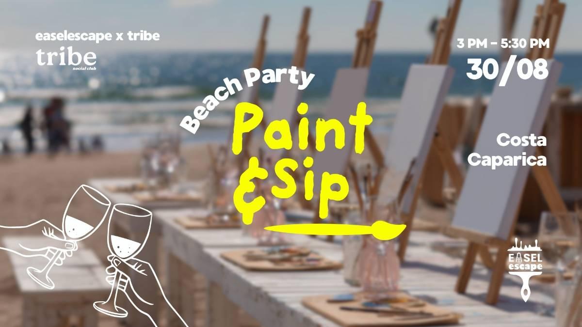 Beach Paint & Sip with Easel Escape