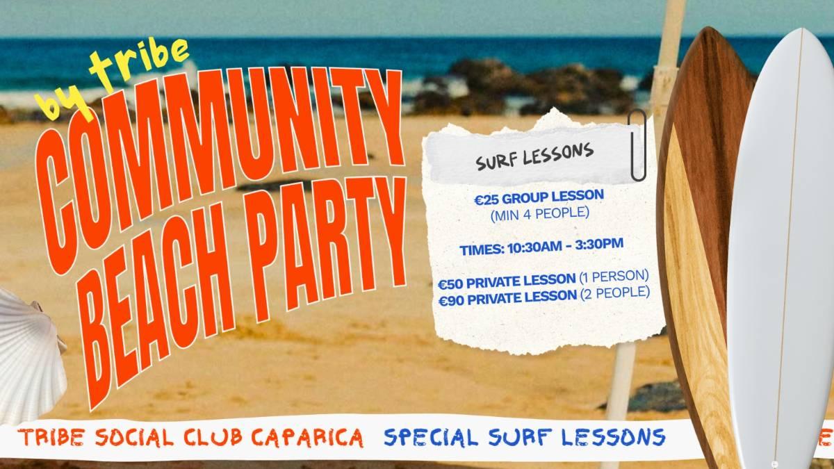 Surf Lessons @Special Community Beach Party