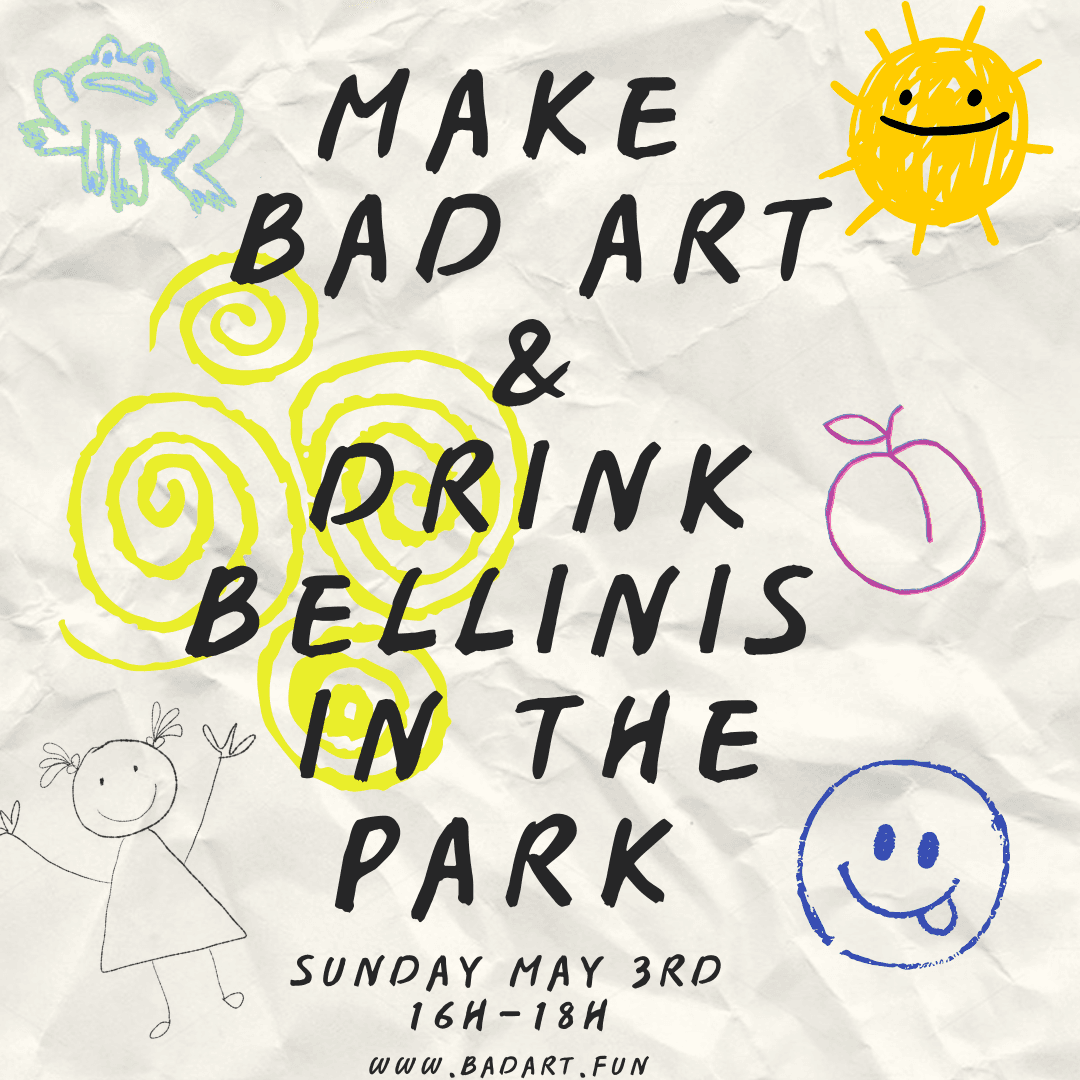Bad art & Bellinis🍑