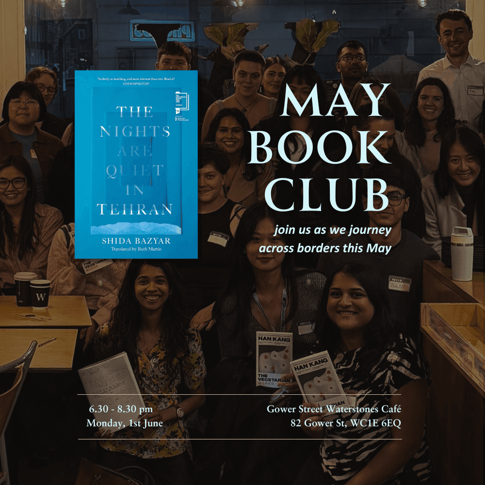 May Book Club - 'The Nights are Quiet in Tehran' by Shida Bazaar